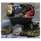 Assorted Scarves & Winter Hats, Faux Fur & More