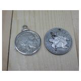 Buffalo Nickel & Cut Quarter Turtle Pendants