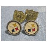 NFL Football Raiders & Steelers Earrings