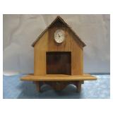 Wooden Crafted Wall Clock/Coat Hanger See Info