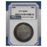1896 PCI Graded Morgan Silver Dollar 90% Silver