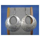 S.S. Vtg N/A Hutch Hallmarked Earrings