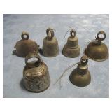 Six Vtg Bells
