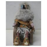 Old Man Kachina In Rocking Chair Signed See