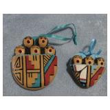Two Native American Pottery Ornaments See Info