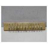 Vtg Wood Brass Golf Club Tie Rack See Info