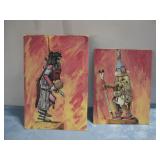 Two Handpainted Signed Dancing Kachina See
