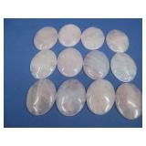 12 Large Rose Quartz Cabochons 30x40mm 628 Carats