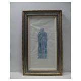 Framed Brass Rubbing 23.25' x 38.5'