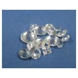 Cut Faceted Cubic Zirconia Gemstones