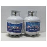 Two 15 Lb. AmeriGas Propane Tanks