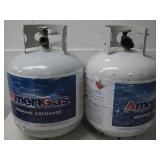 Two 15 Lb. Ameri Gas Propane Tanks