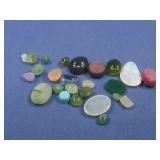 Assorted Gemstone Cabachons Opals & More