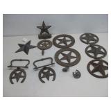 Various Metal Farmhouse Stars & Horseshoes See