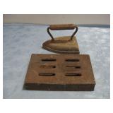 Antique Iron & Resting Plate