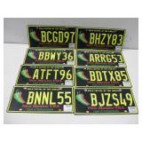 Eight New Mexico License Plates