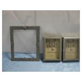 Two Shadow Box Display Cases, One Decorative Frame