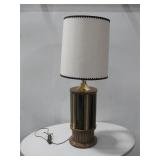 MCM 40' Lamp W/Wood Base W/Smoked See Info