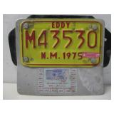 Vtg 1975 New Mexico Motorcycle License Plate