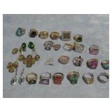 21 Fashion Ring & Earrings Sterling Observed