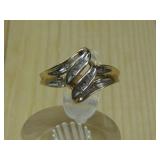 10KT Gold Diamond Tested Ring Hallmarked 2.2gtw