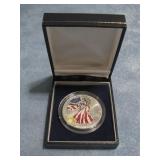 1999 Colorized Fine Silver Eagle 1 Ounce Coin
