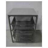 Organizer W/3 Mesh Metal Drawers See Info