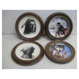 Four Franklin Mint Heirloom Collector Plates See