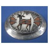 S.S. Vtg Navajo Allen Arason Hallmarked PaintedSee