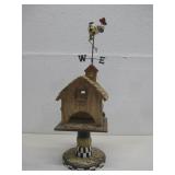 Resin Barn House W/Weather Vane 17.75'