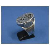 S.S. Vtg DF Hallmarked Cross Of Lorraine #1250 See