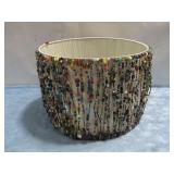 Lampshade W/Multi Colored Beads 13' x 10'