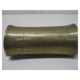 Brass-Toned Hammered Metal Cuff Bracelet