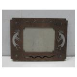 Metal Kokopelli Picture Frame 8.5' x 6.5'