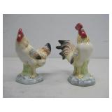 Two Ceramic Chickens 6.75' Tall