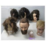 Six Cosmotoligist/Barber Practice Mannequins