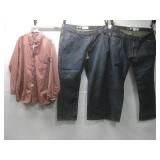 Lacofr Flam Resistant Jeans Sz 42x32 Bocomal Shirt