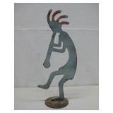 Metal Art Standing Kokopelli Decor 16'