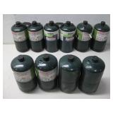 Ten Coleman & Bernzomatic Propane Tanks
