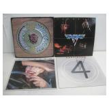 Four Vtg Rock Vinyl LPs VanHalen,Foreigner & More