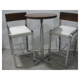 MCM Metal Base Round Cocktail Table See