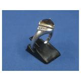 14K & S.S. W/Smokey Quartz Stone Ring See