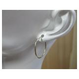 14K Gold Plumb Gold Petite Hoop Earrings Hallmark