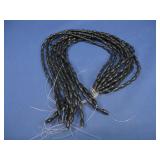 10 Black Coral 12mm Bead Strands 16' Each
