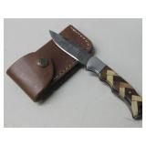 New Folding Damascus Knife