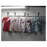 Six Fleece Infant Sleep Sacks Size Brand/Unknown