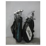 Datrek & Titleist Golf Bags W/Golf Clubs See Info