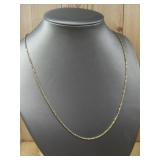 Vtg 14KT Gold Twisted Chain Hallmarked