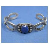 S.S. Vtg N/A Tested Lapis Lazuli Cuff