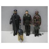 Three 11' Cotswold Soldiers W/German Sheppard See
